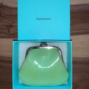 Tiffany & Co. patent leather coin purse.